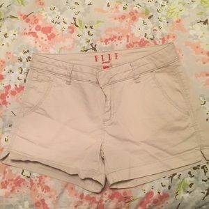 Khaki Midi Shorts